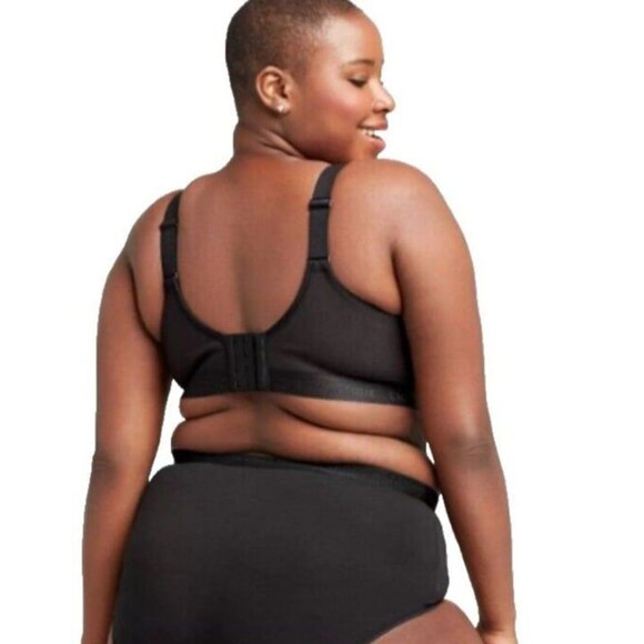 Cacique Lane Bryant Womens Bra Cotton Lightly Lined No Wire Size 42D Black - Picture 5 of 9